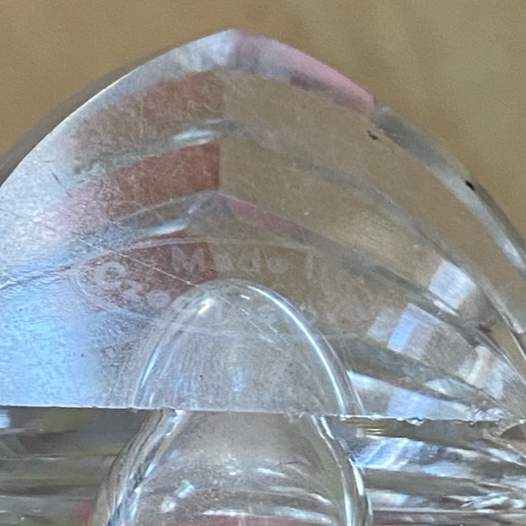 Cut Crystal perfume bottles with removable stoppers made in Czechoslovakia. - Picture 5 of 5